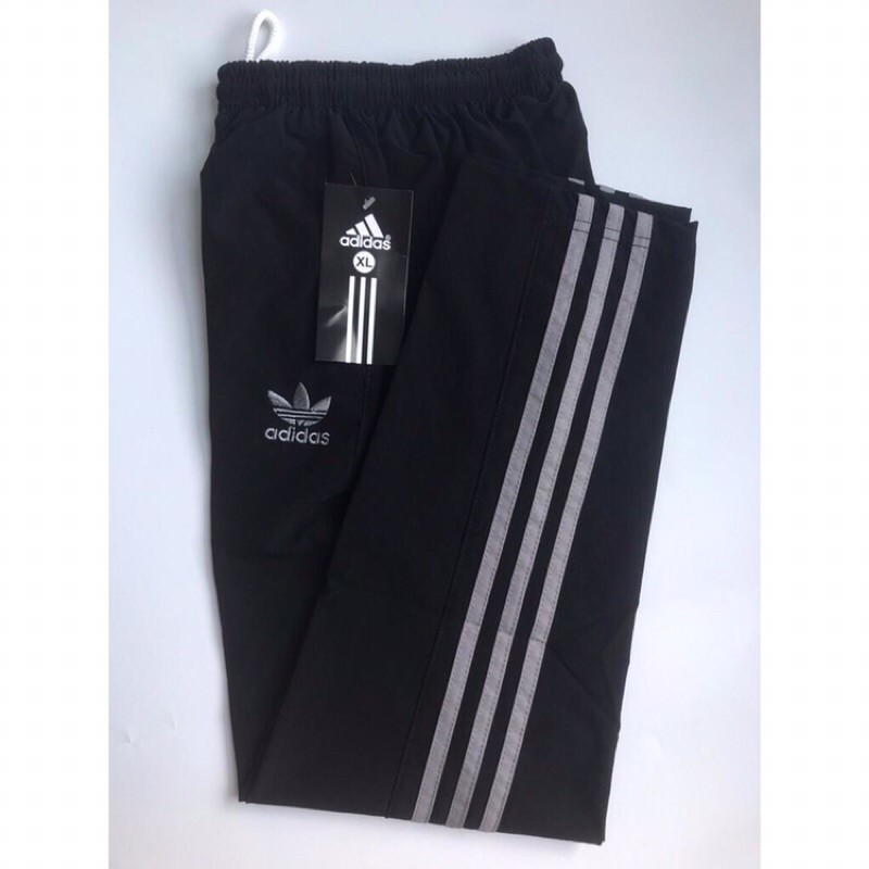 ADIDAS tracksuit 3 line pants selluar tracksuit line puthe line grey line gold Shopee Malaysia