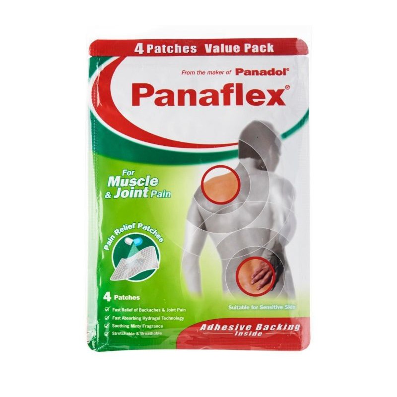 Panaflex Muscle &Joint Pain Relief Patch (2/4 patches) Shopee Malaysia