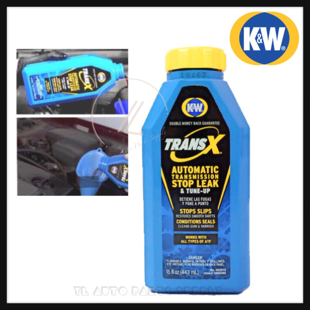 K&W TransX Automatic Transmission STOP LEAK & TUNEUP (443mL) KW Made
