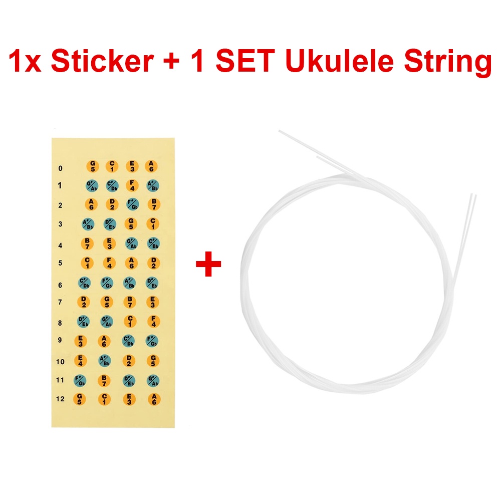 Ukulele Sticker Fretboard Scale Sticker Fingerboard Note Label Fret Stickers Shopee Malaysia 0468