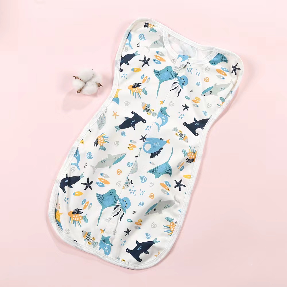 newborn BABY SWADDLE ZIP New born bedung bayi Baby Sleeping Bag Instant
