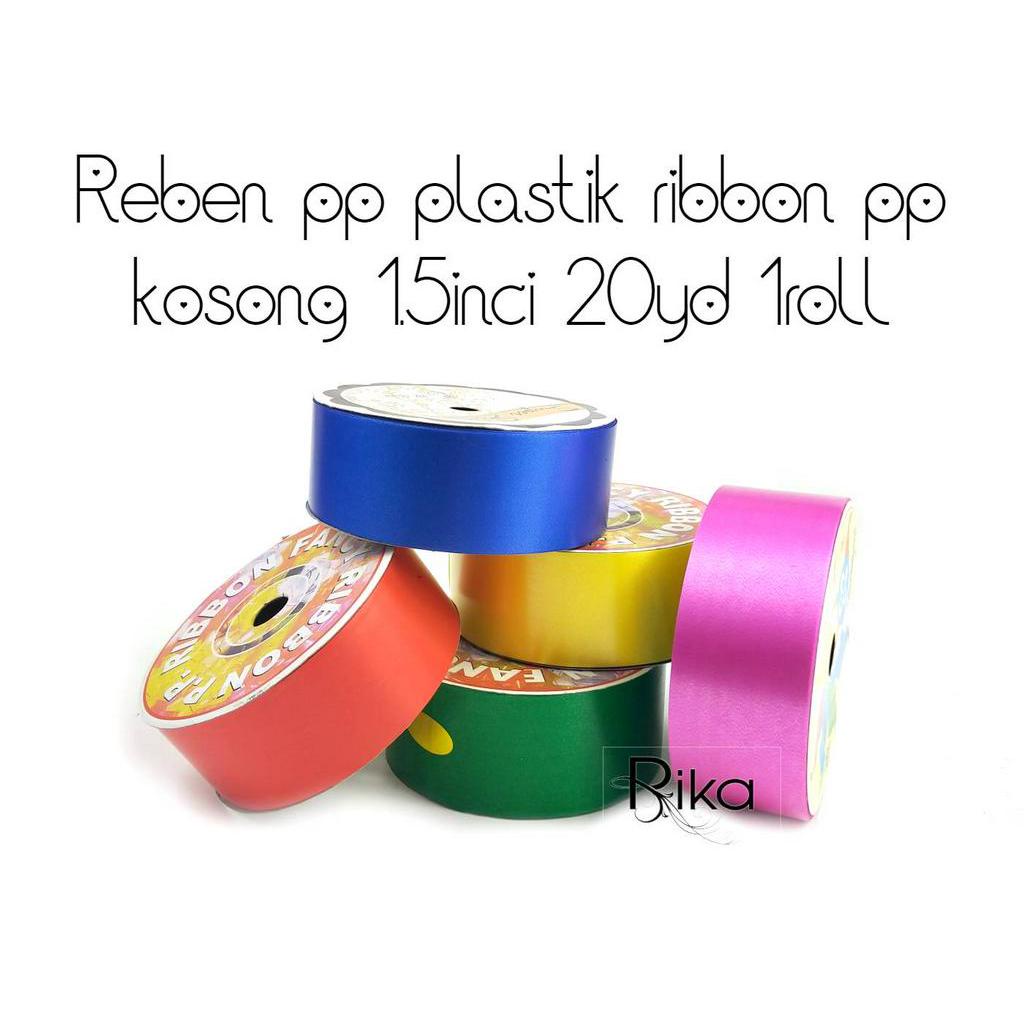 Reben pp plastik ribbon pp kosong 1.5inci 20yd 1roll | Shopee Malaysia