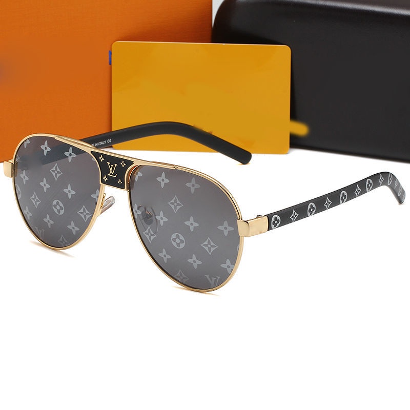 ▦♀❁Louis Vuitton the same new sunglasses men and women driving