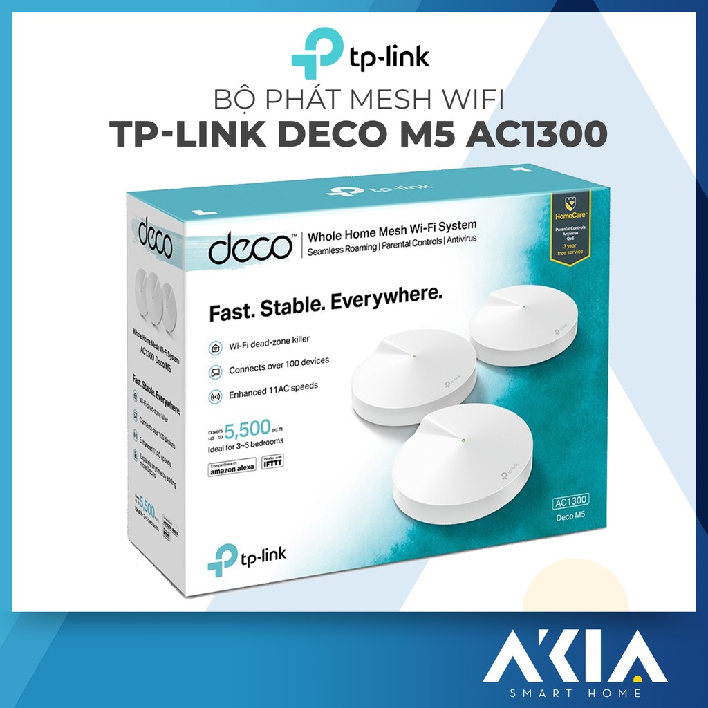TP-Link Deco M5 Mesh WiFi Router System (3-Pack) AC Standard 1300Mbps ...