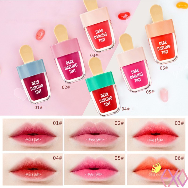 NOVO Lipstick Ice cream Jelly Liquid Non-stick Cup glitter Moist Lip ...