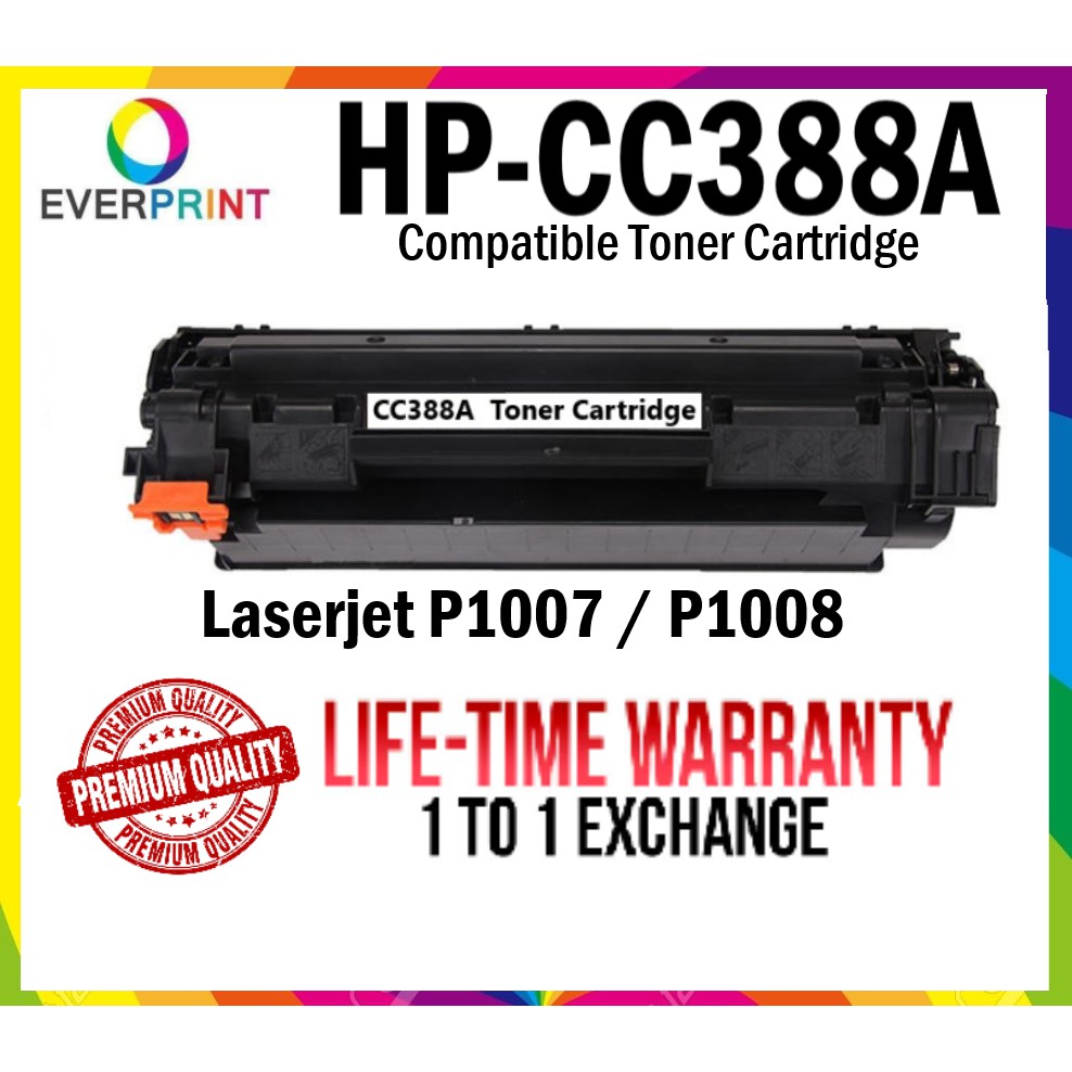 HP CC388A / 88A Compatible Toner Cartridge Black High Quality For ...