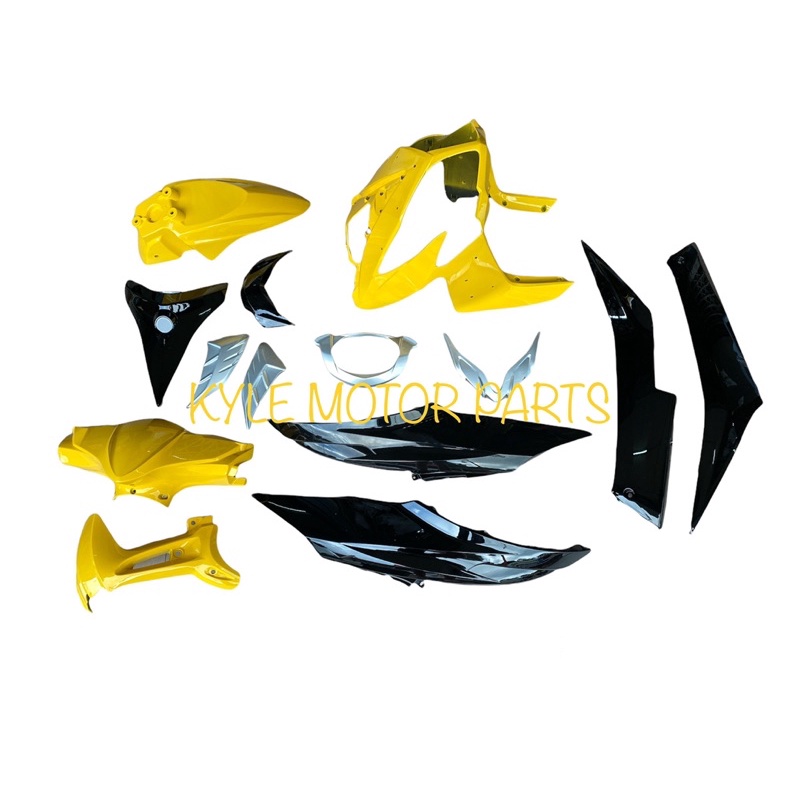 SYM JET POWER JET125 BODY COVER FULL SET YELLOW+BLACK ORIGINAL 100% ...