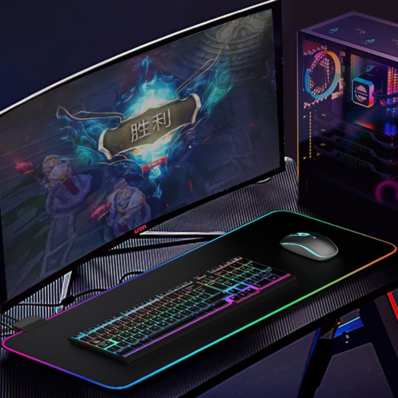 Zero Slip Base Computer Keyboard Mouse Pad Extra Large Gaming Laptop ...