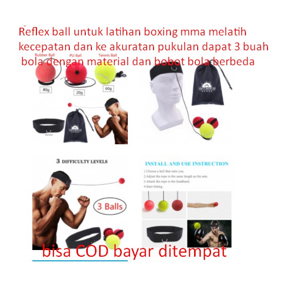Reflex ball For mma boxing Practice Trains Speed And To The Accurate ...