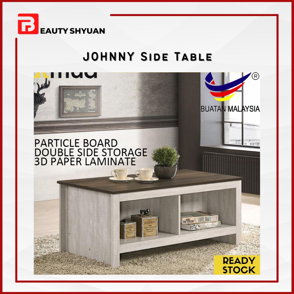 JOHNNY Wood Coffee Table Modern Sofa Table Wood Meja Coffee Meja Kopi