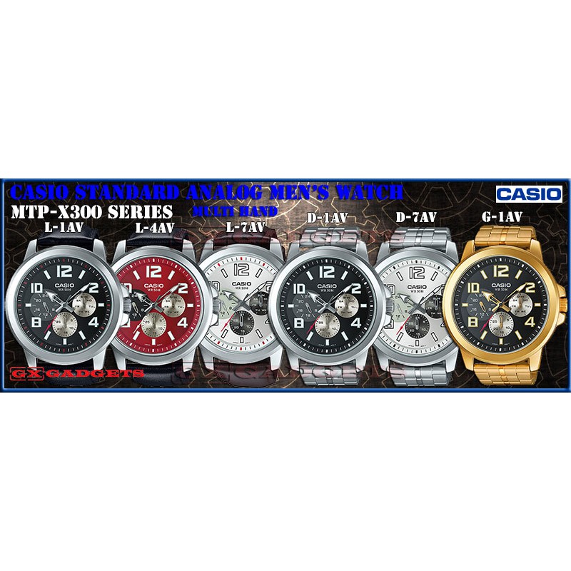 Casio mtp clearance x300l