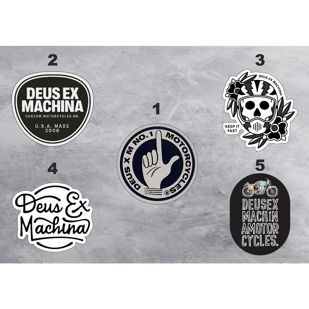 Sticker PACK AESTHETIC BRAND - DEUS STICKER - Motorcycle STICKER ...