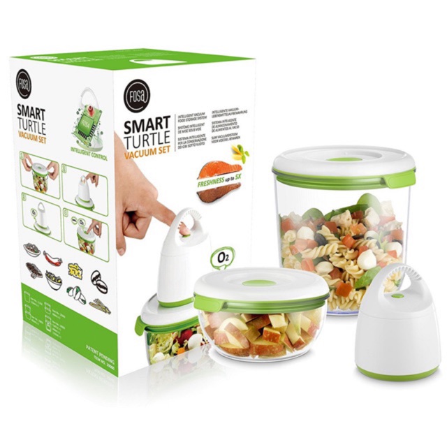 FOSA Smart Vacuum Food Storage Combo Set with Vacuum Turtle