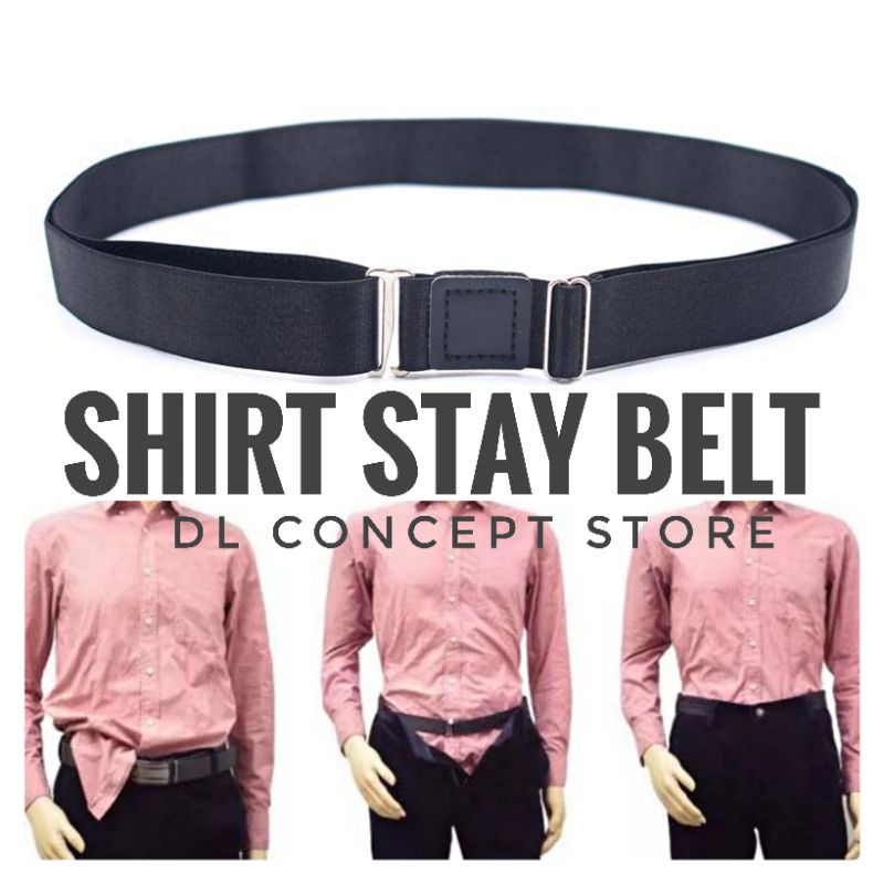 2x Adjustable Near Shirt Stay Best Tuck It Belt Shirt Holder Belt for Women  Men