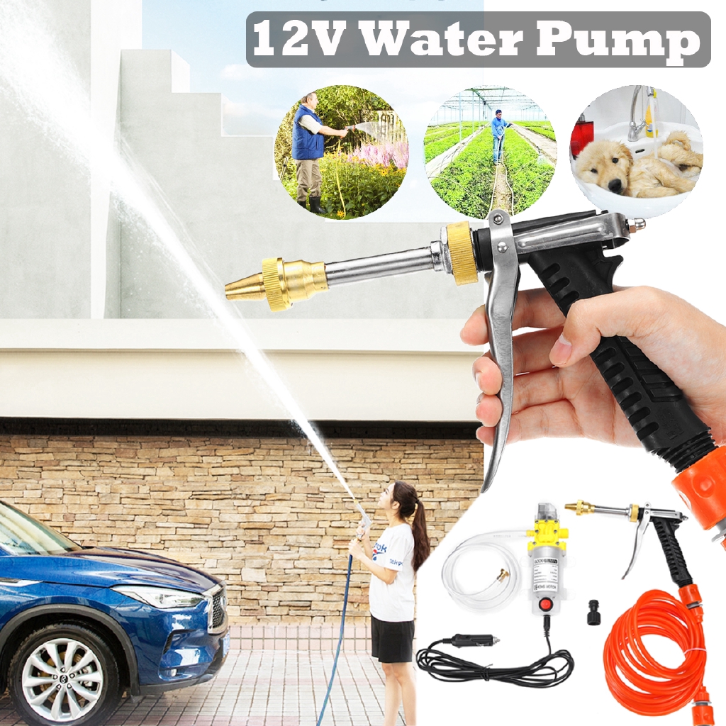 High Pressure Car Electric Washer Wash Pump Set 12V Portable Auto