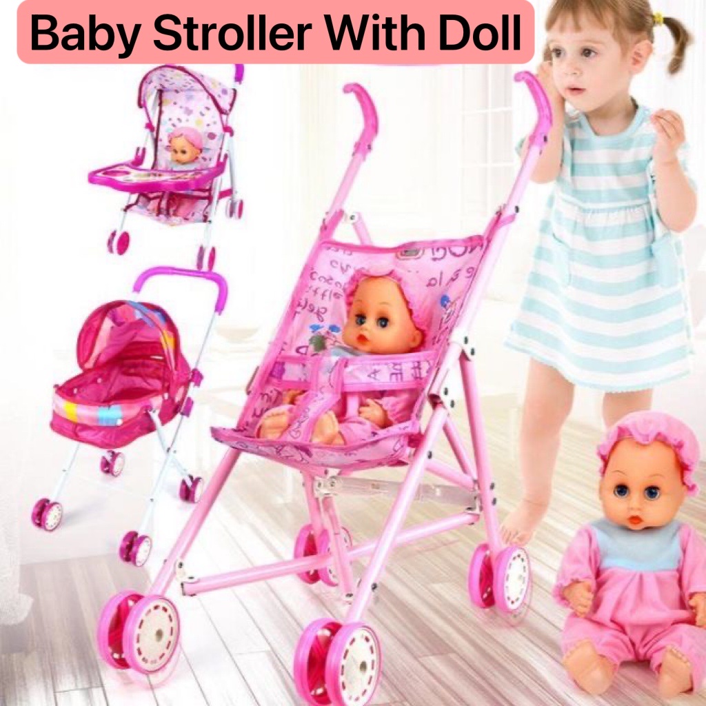 Child's toy shop baby buggy