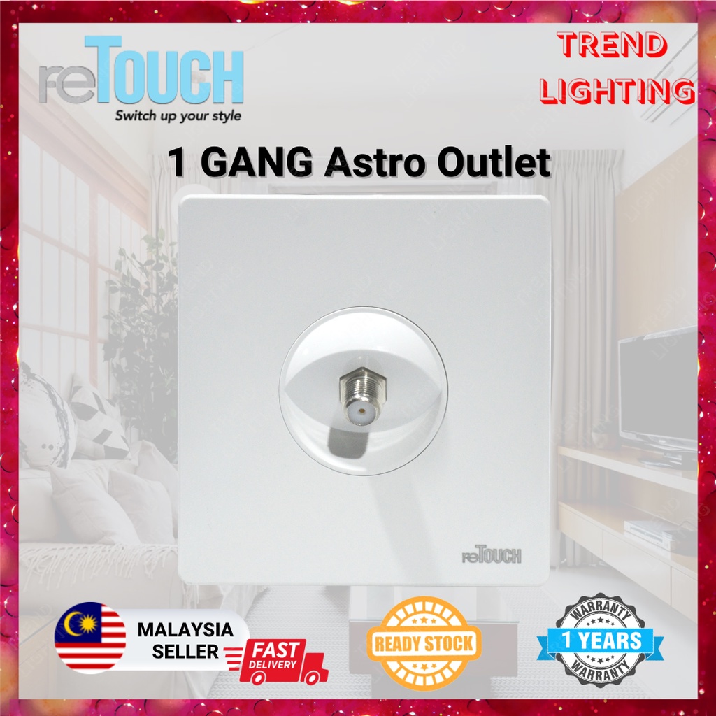 SIRIM Retouch Ultra Rimless Socket and Wall Switch Slim Modern Switch ...