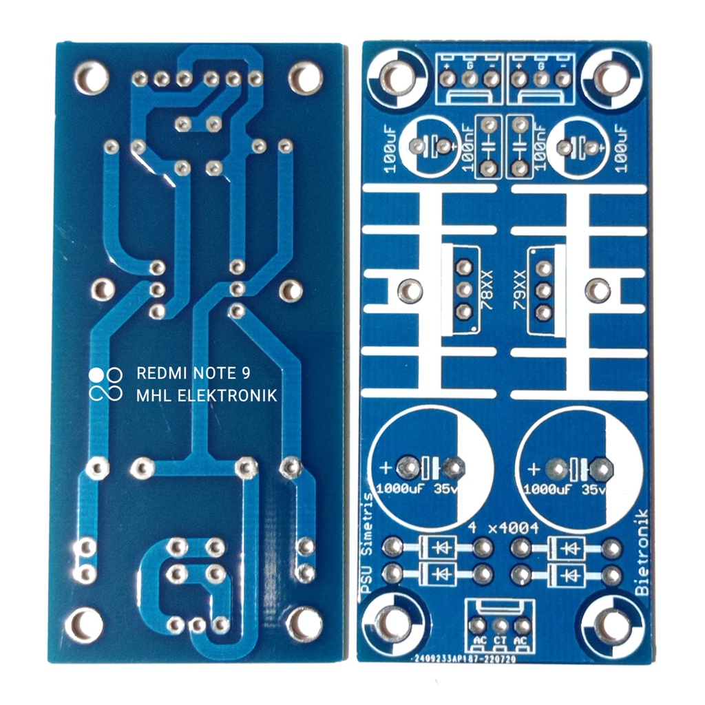 Pcb POWER SUPPLY PSU Symmetrical 78XX 79XX Dauble Layer | Shopee Malaysia