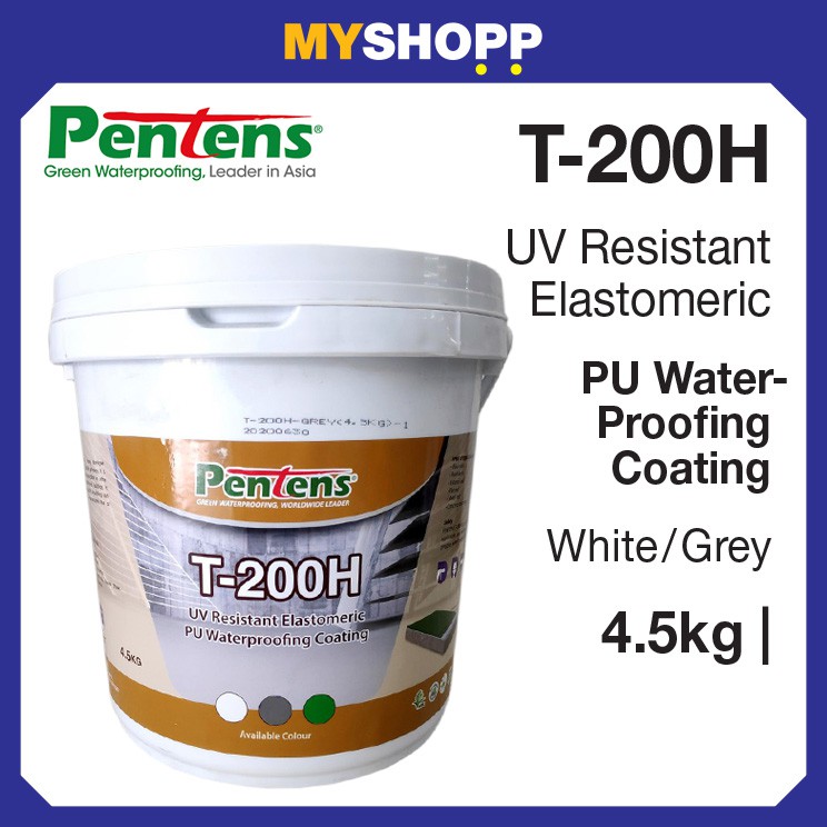 Pentens T200H UV Resistant Elastomeric PU Waterproofing Coating 紫外线防水 ...