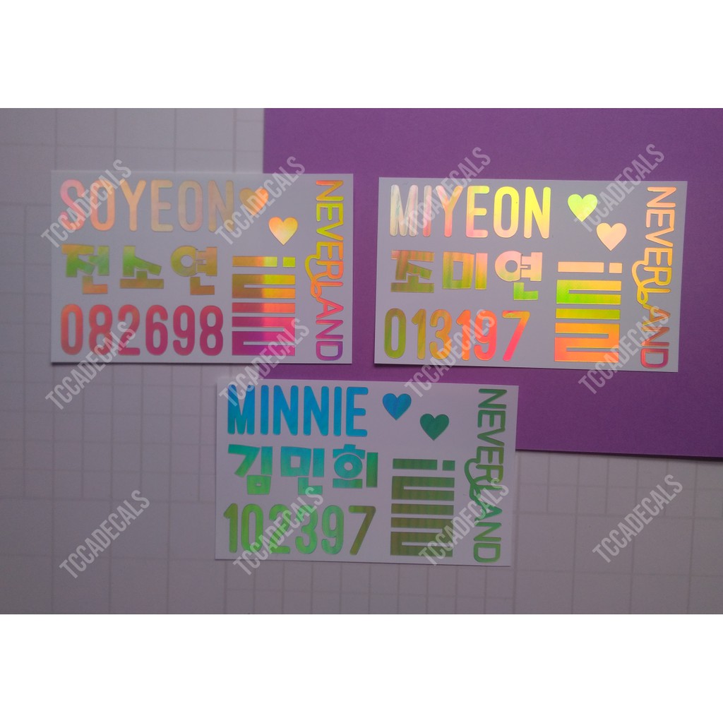 Bias Decal Sticker: (G)I-dle | Shopee Malaysia