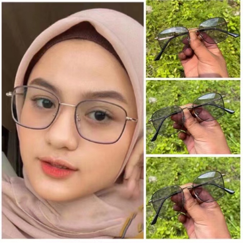 Anti radiation Photochromic eyeglasses for women/men replaceable lens