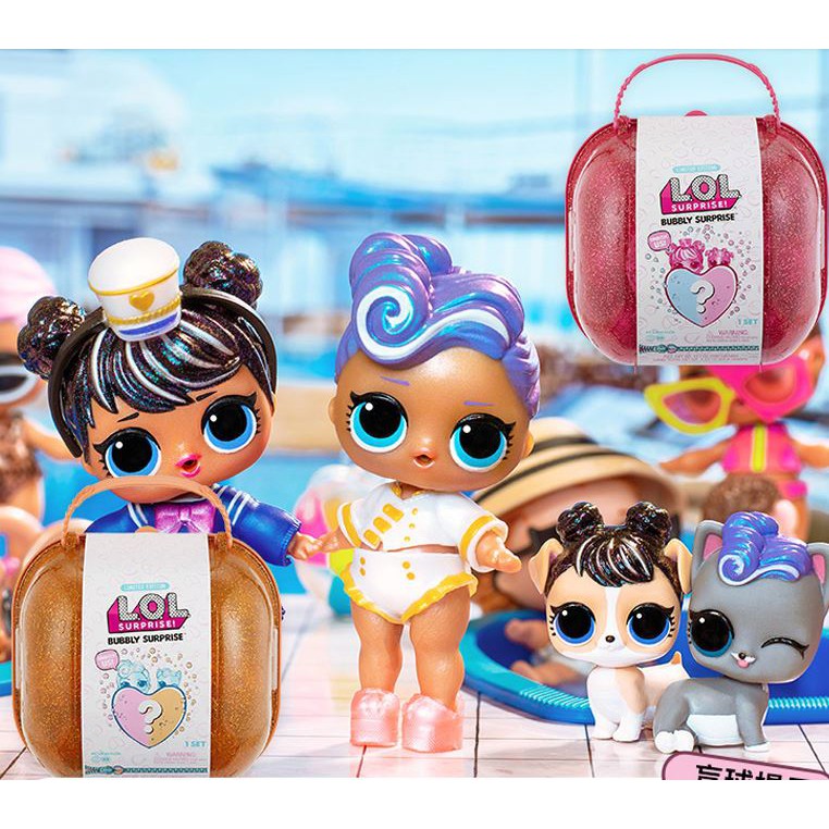 Lol surprise bubbly surprise pink deals with exclusive doll and pet