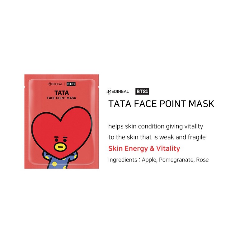 Mediheal BT21 Face Point Mask (4 Sheets) Shopee Malaysia