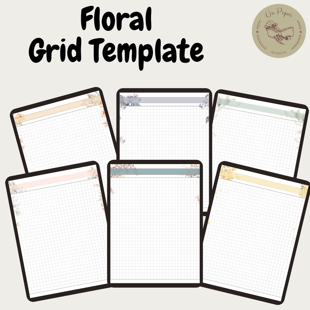 Flora Flower Digital note-taking template goodnotes notability ...