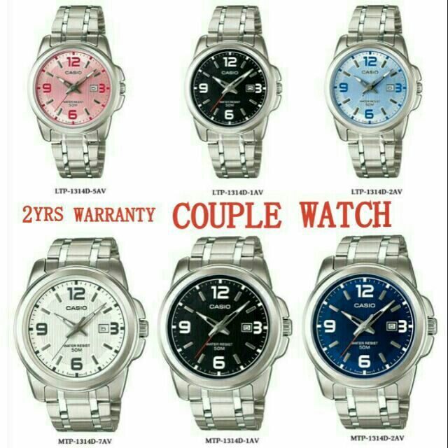 2YEARS WARRANTY Casio MTP 1314D LTP 1314D Original Men Ladies Couple Watch MTP 1314D 2A LTP 1314D 2A LTP 1314D 5A 1314 Shopee Malaysia