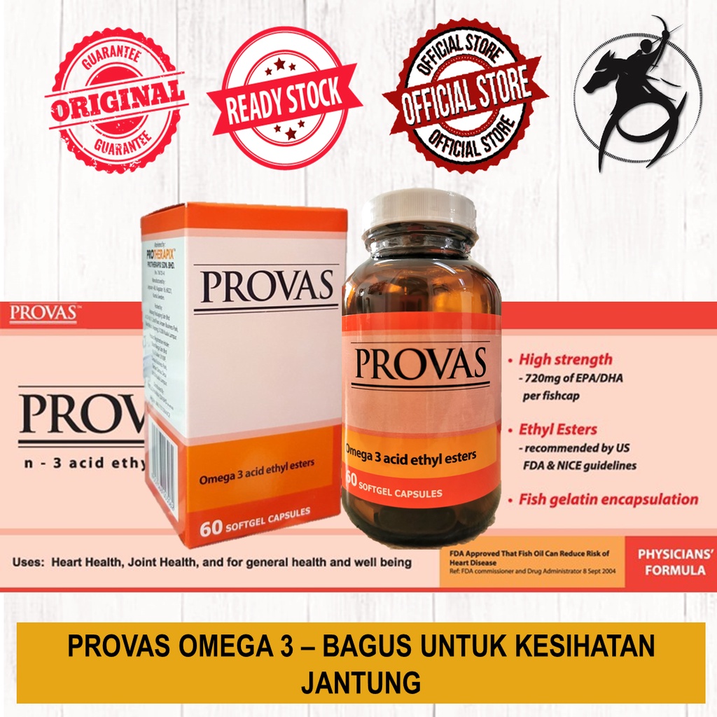 PROVAS OMEGA 3 BAGUS UNTUK KESIHATAN JANTUNG | Shopee Malaysia