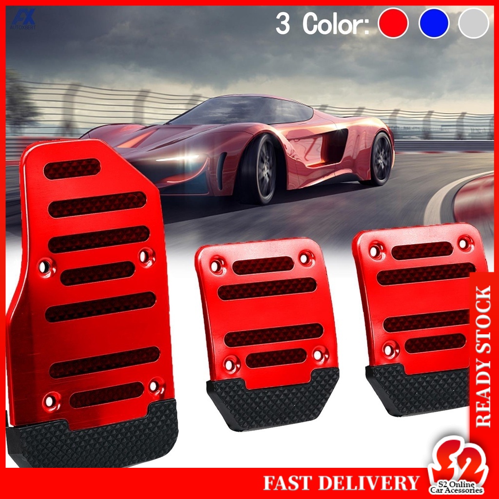 RED] Non-Slip Automatic Gas Brake Foot Pedal Pad India