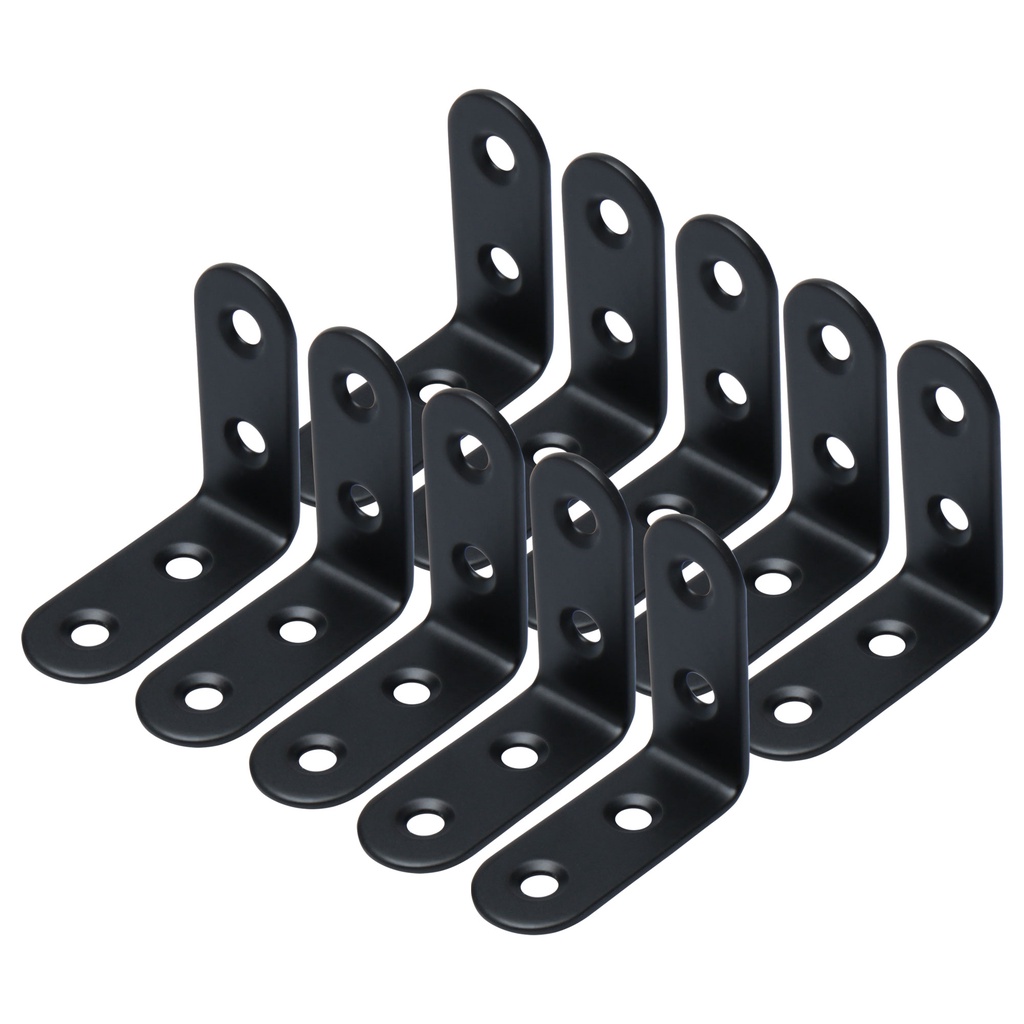 MKR Black Coating Thickened Solid Stainless Steel L Bracket Angle