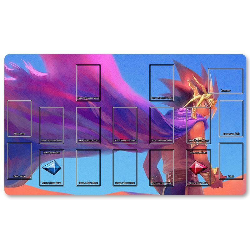 HOT OCG Playmat Blue-eyes Ultimate Dragon Dark Magician Duel Monsters ...