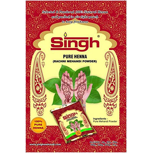 Singh Pure Henna Rachni Mehendi Powder 100 Pure 1kg/Ready Stock in