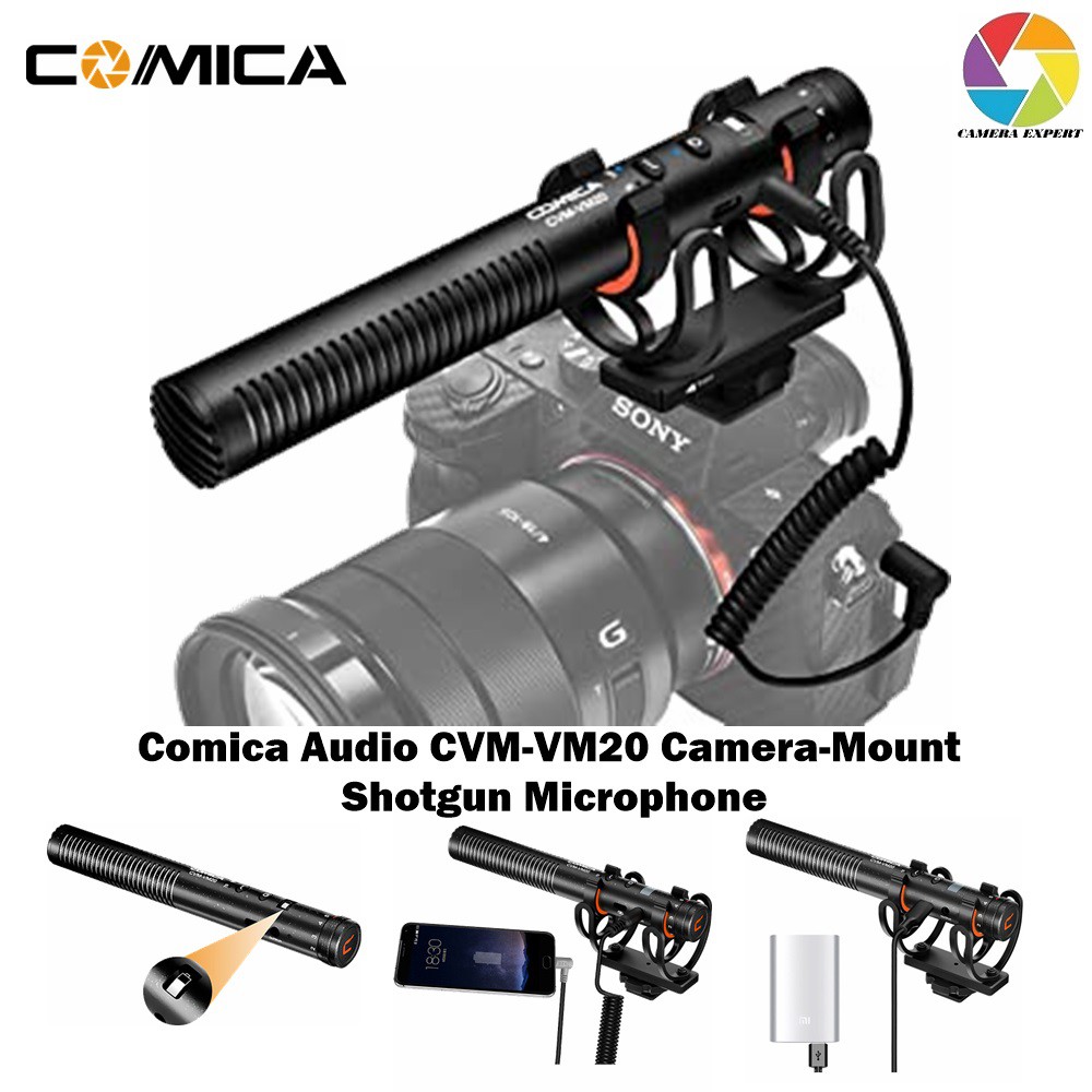 Comica Audio CVM-VM20 Camera-Mount Shotgun Microphone | Shopee