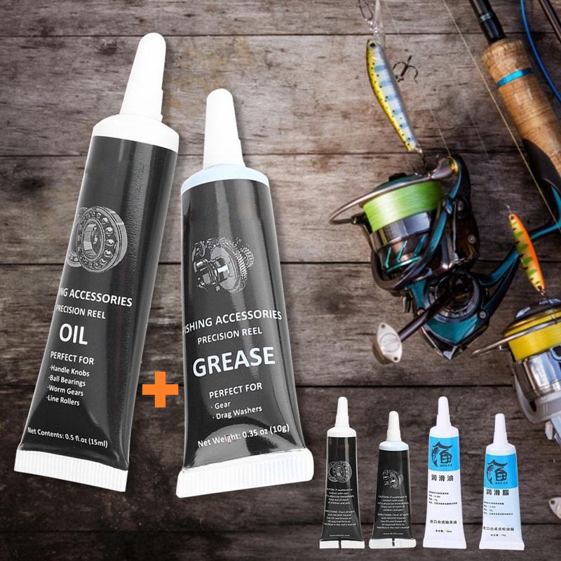 Minyak + grease mesin pancing Spinning BC Fishing Reel Oil + Grease Set Shimano Daiwa Abu Garcia