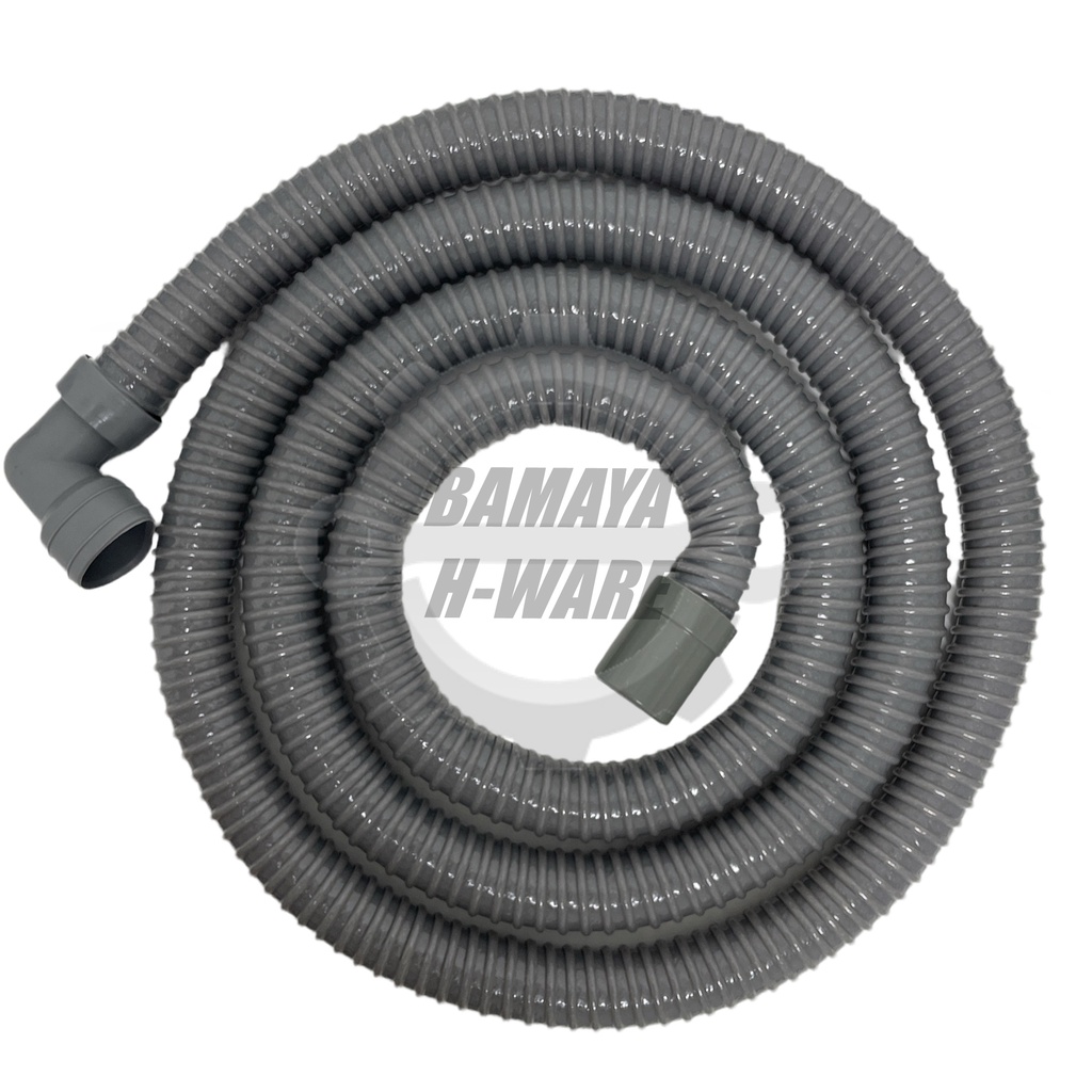 Washing Machine LShaped Hose.1.5M3.5M Grey Washing Machine Outlet