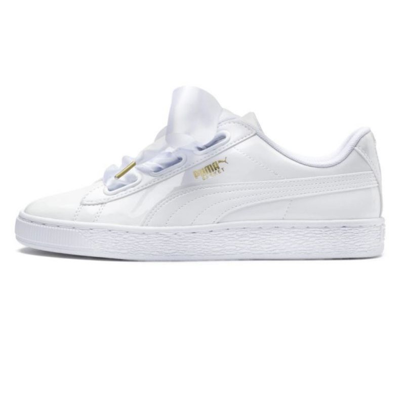 PUMA Basket Heart Patent Original (WHITE) | Shopee Malaysia