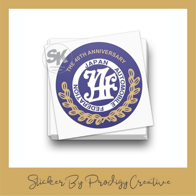JAF 40th Anniversary JDM Japanese Car Sticker [Ready Stock] | Shopee ...