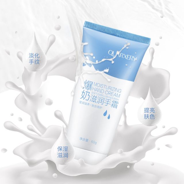 泉兮爆奶滋润护手霜 QUARXERY Milk Moisturizing Hand Cream (60g) | Shopee Malaysia