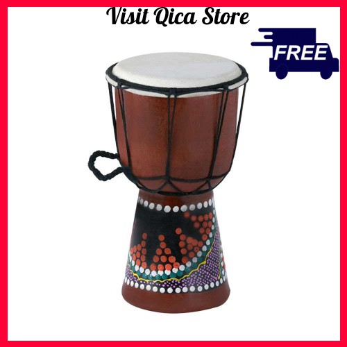 Tambour Bébé 30cm Tamburo Djembe Professionale Bongo Drum Bush Drum Percussioni Motivo Colorato Stile Africa - (per Bambini In Età Da Scuola Materna Djembe Enfant