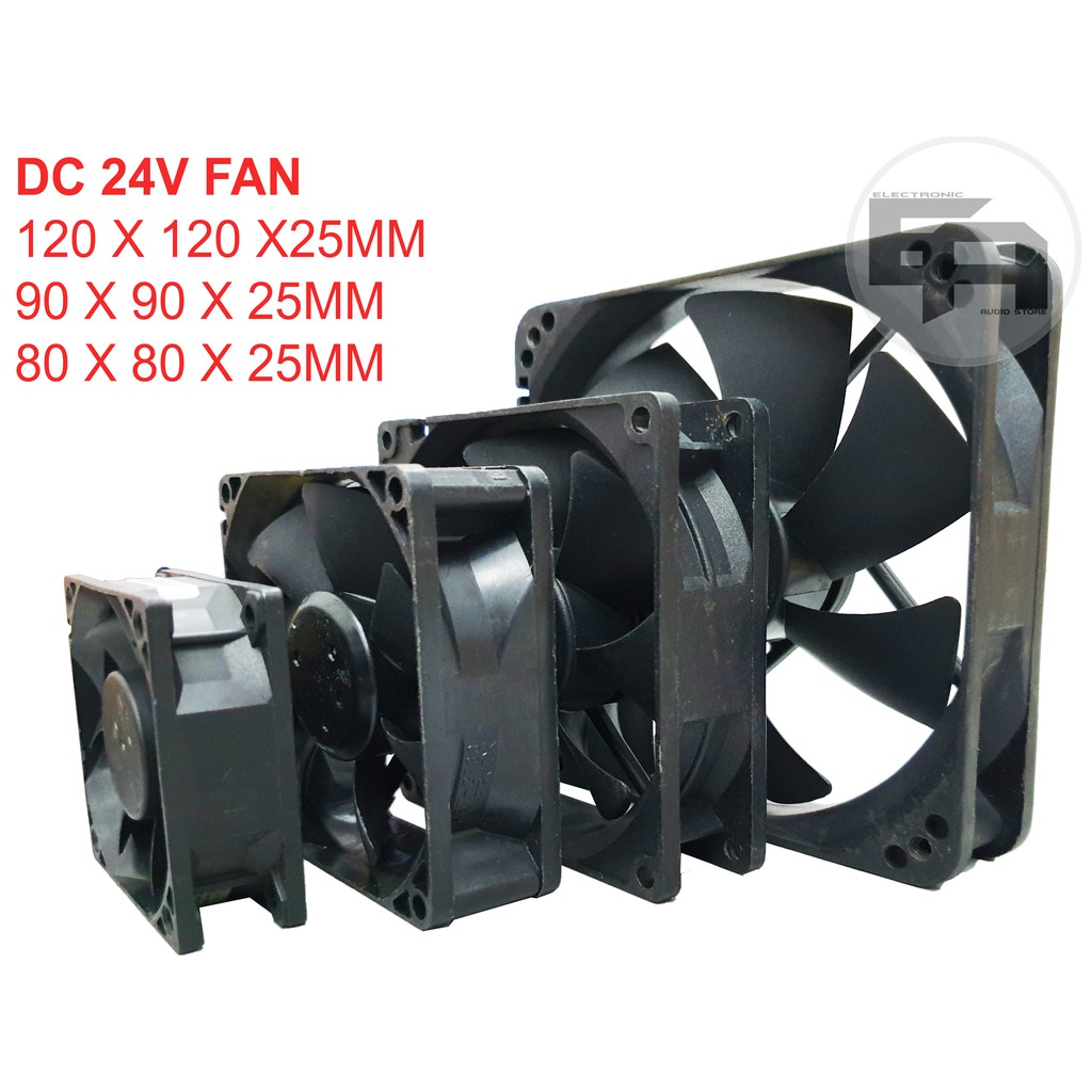 DC FAN 24V 120x25mm/ 90x25mm/ 80x25mm 24V DC Brushless PC Computer Case ...