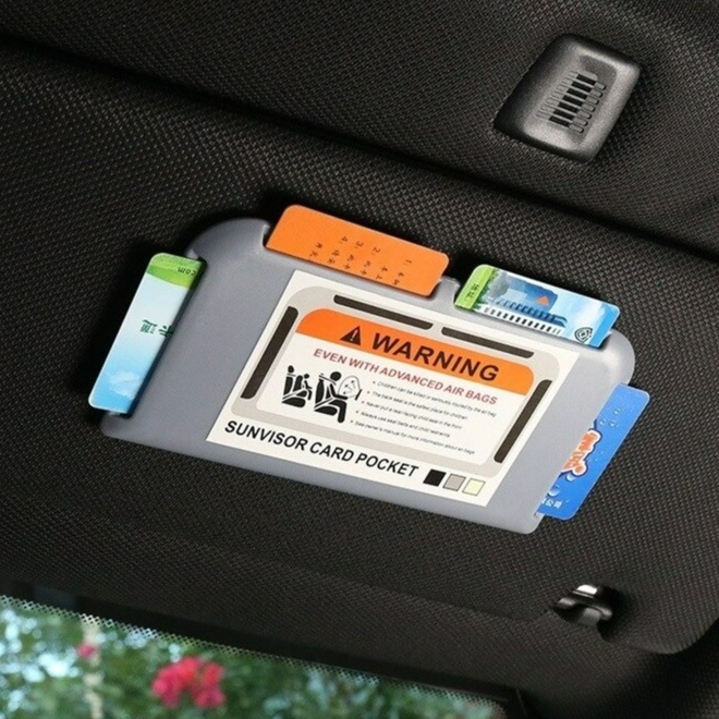 Collab Car Sun Visor Card Holder Pocket Organizer Sunshade Bag Auto Bag