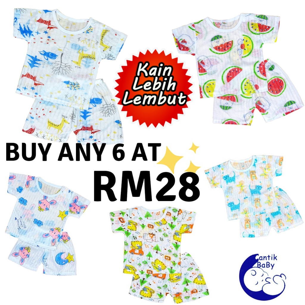 CantikBaby Ready Stock🇲🇾nb~2Y Baby Kids T-Shirt set Baju Kanak Boys ...