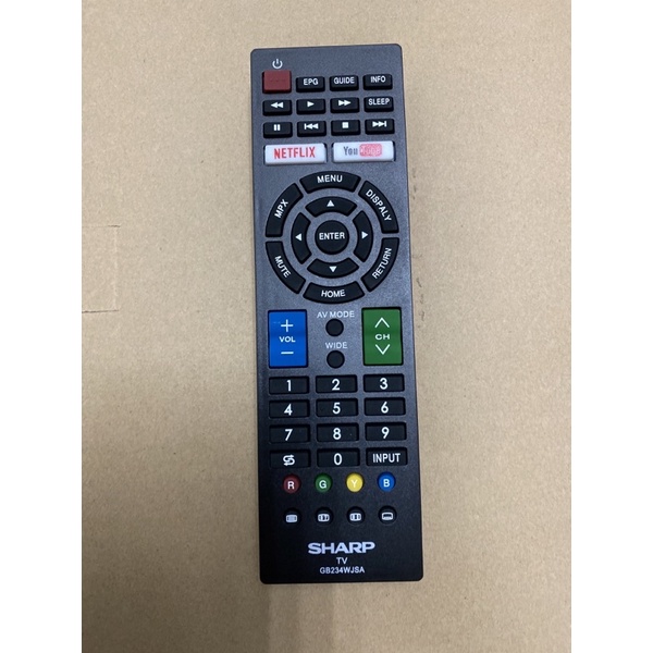 Sharp smart tv remote control GB234WJSA original Shopee Malaysia