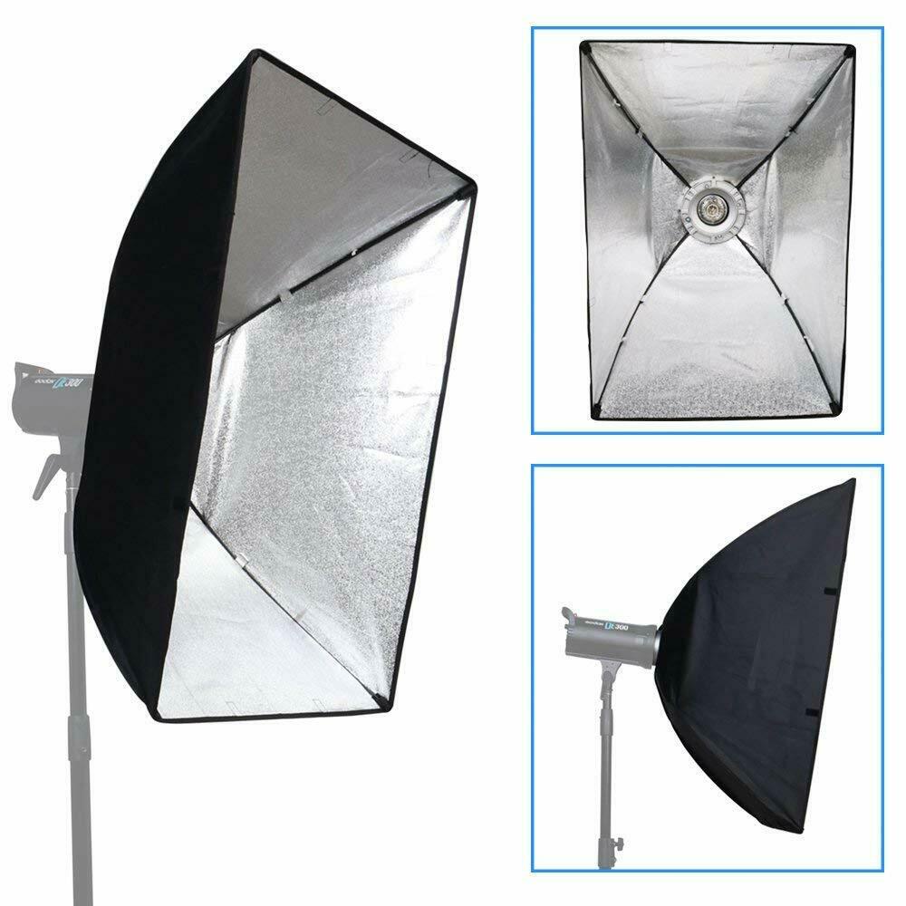Godox 60cmX90cm Portable Rectangular Strobe Softbox Diffuser with ...