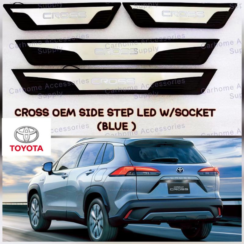 Toyota corolla Cross OEM side step LED 20212023 door step sill plate