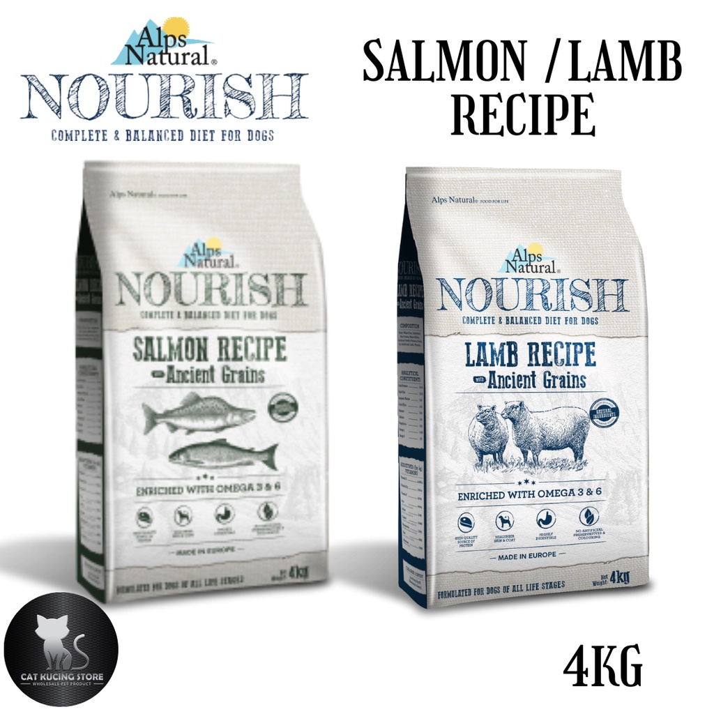 Alps Natural Nourish Ancient Grains Dog Dry Food For All Life Stage 4kg