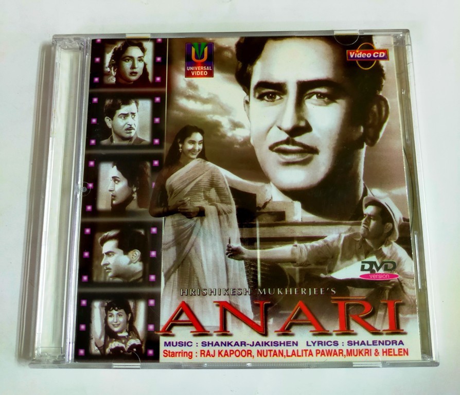 Bollywood Hindi Movie Anari Original VCD Raj Kapoor Nutan Lalita Pawar
