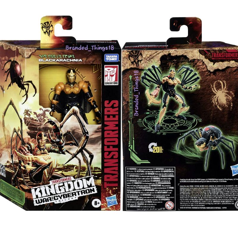 HITAM Transformers Robot Black Arachnia Spider Black Spider Original ...